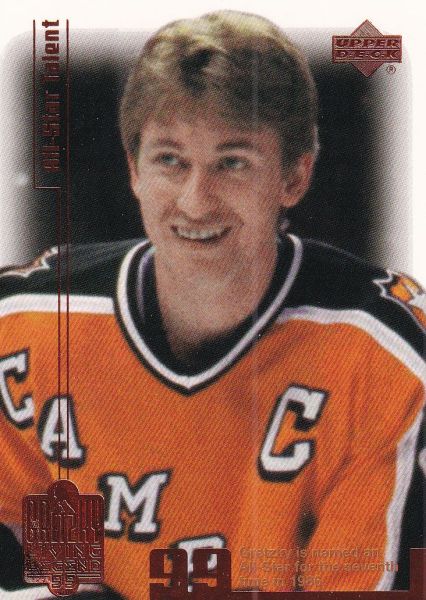 řadová karta WAYNE GRETZKY 99-00 UD Gretzky Living Legend číslo 64